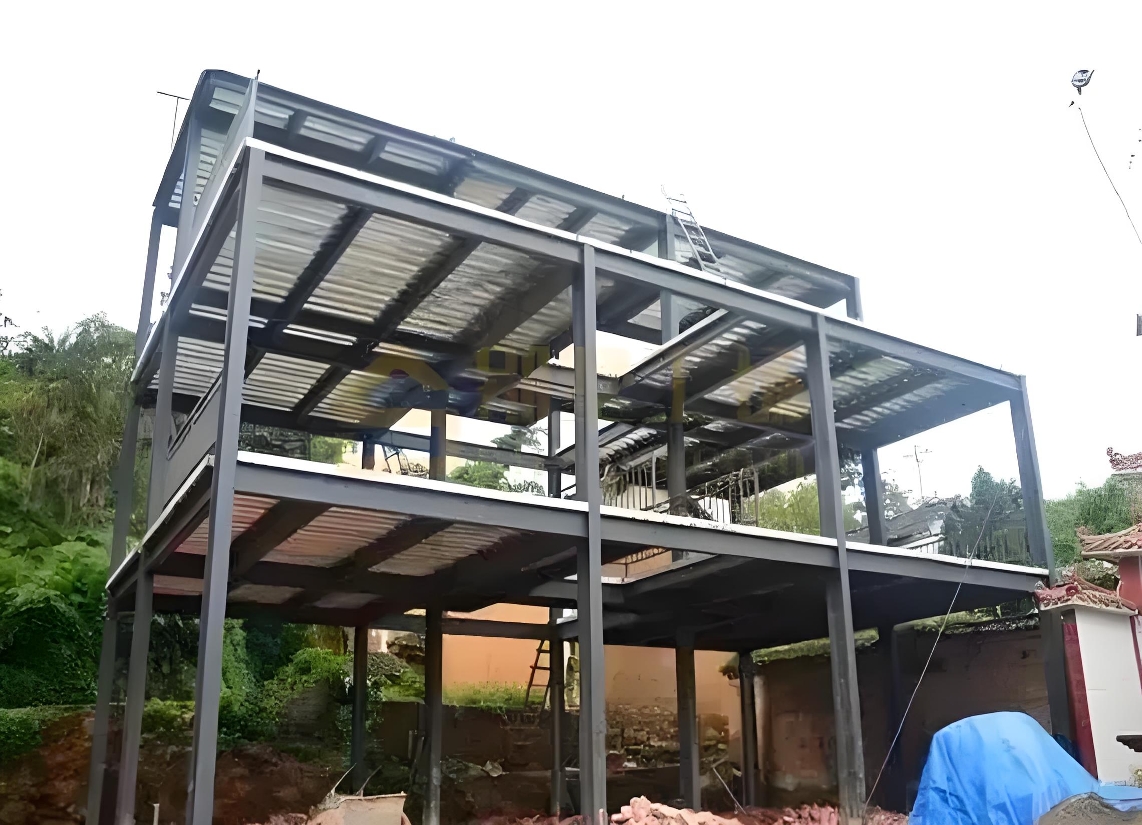 農(nóng)村重鋼別墅施工現(xiàn)場(chǎng) 農(nóng)村重鋼別墅施工現(xiàn)場(chǎng)